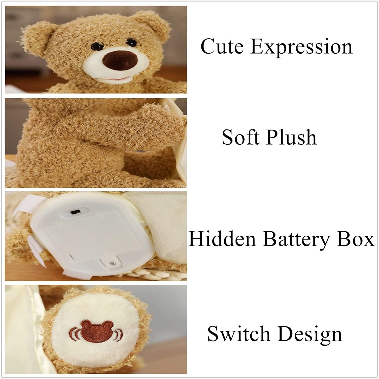 Peekaboo Teddy bear en peluche 6